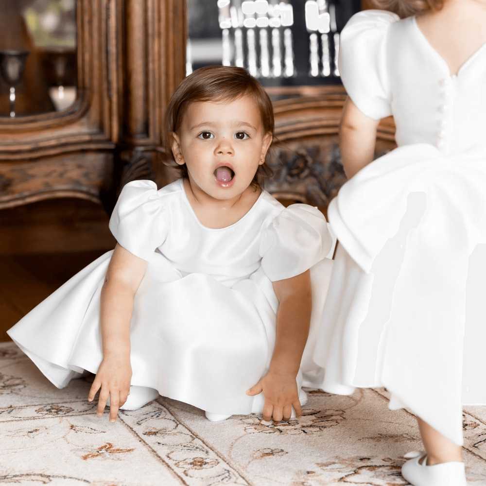 ivory flower girl dress