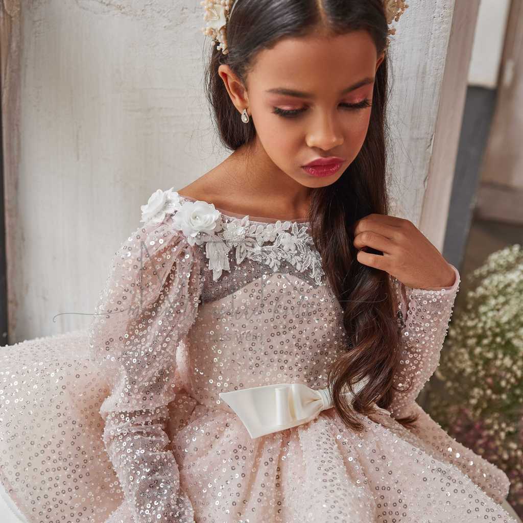 sequins girls party dresses