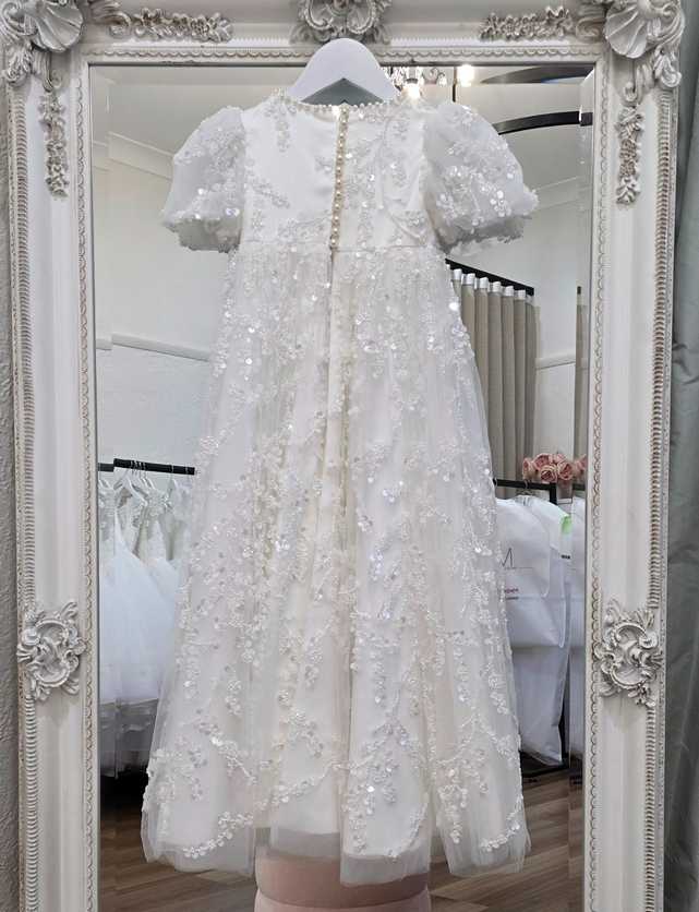 Ivory baptism gown in Melbourne