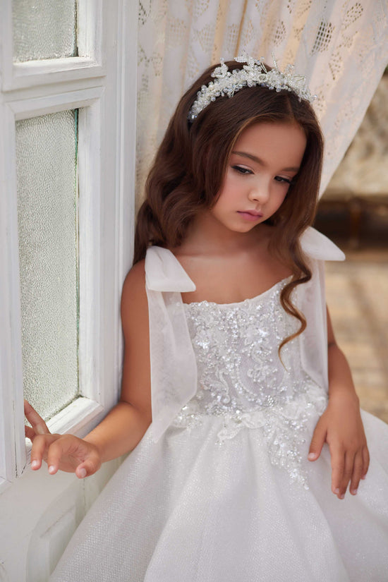beaded lace flowergirl dresses lux