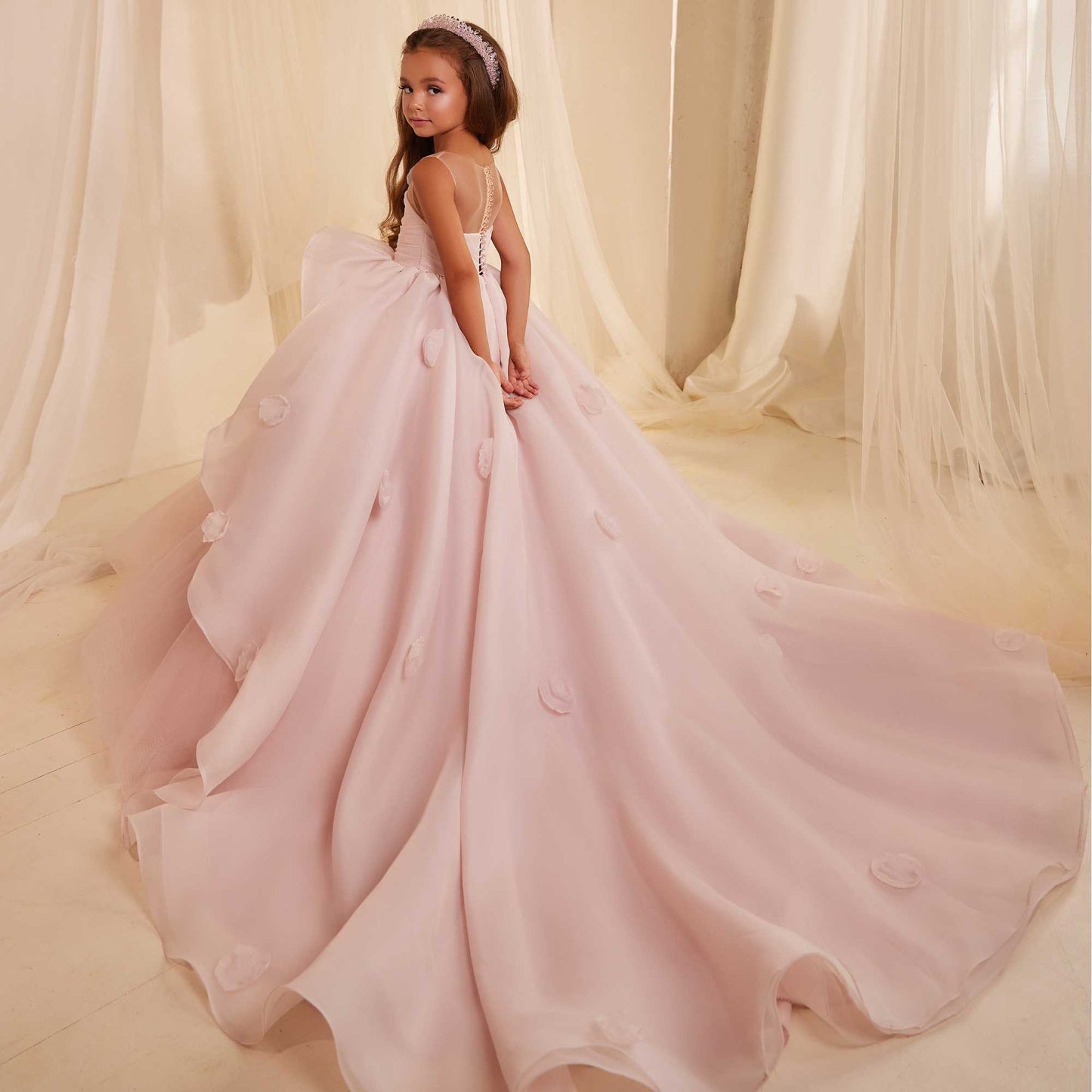 ball gown princess dress in pink