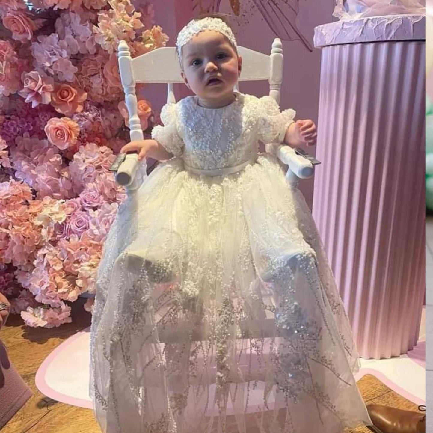 Ciena lace Christening Gown