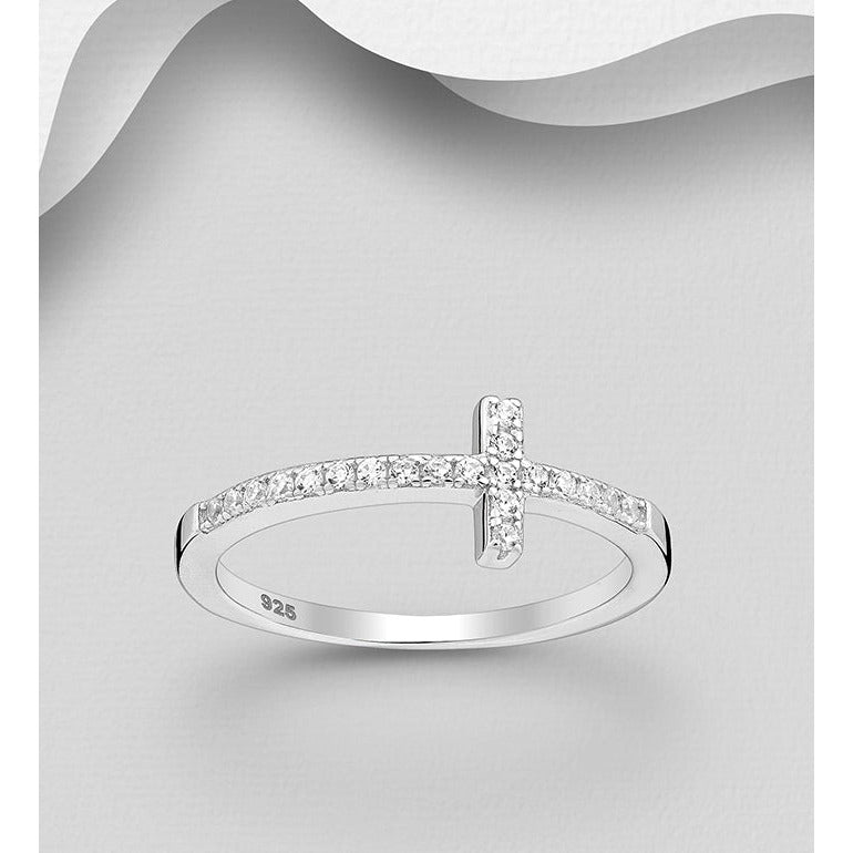 communion gift Sterling Silver Cross Ring