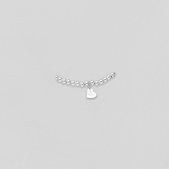 heart girls silver bracelet 