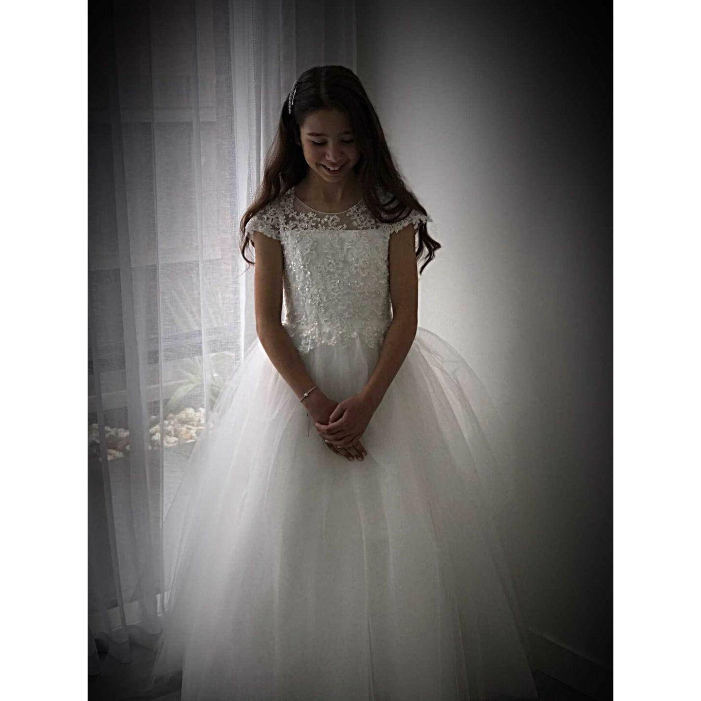 Tyla sequins bodice Communion Dress