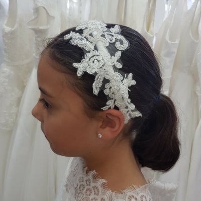 Lace and Diamonte headband