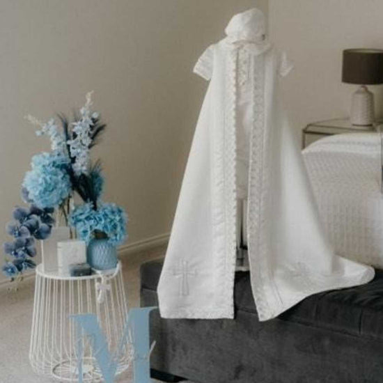 Milad 4-Piece Christening Gown | Baby Boy Baptism Outfit Milad 4-Piece Christening Gown | Baby Boy Baptism Outfit