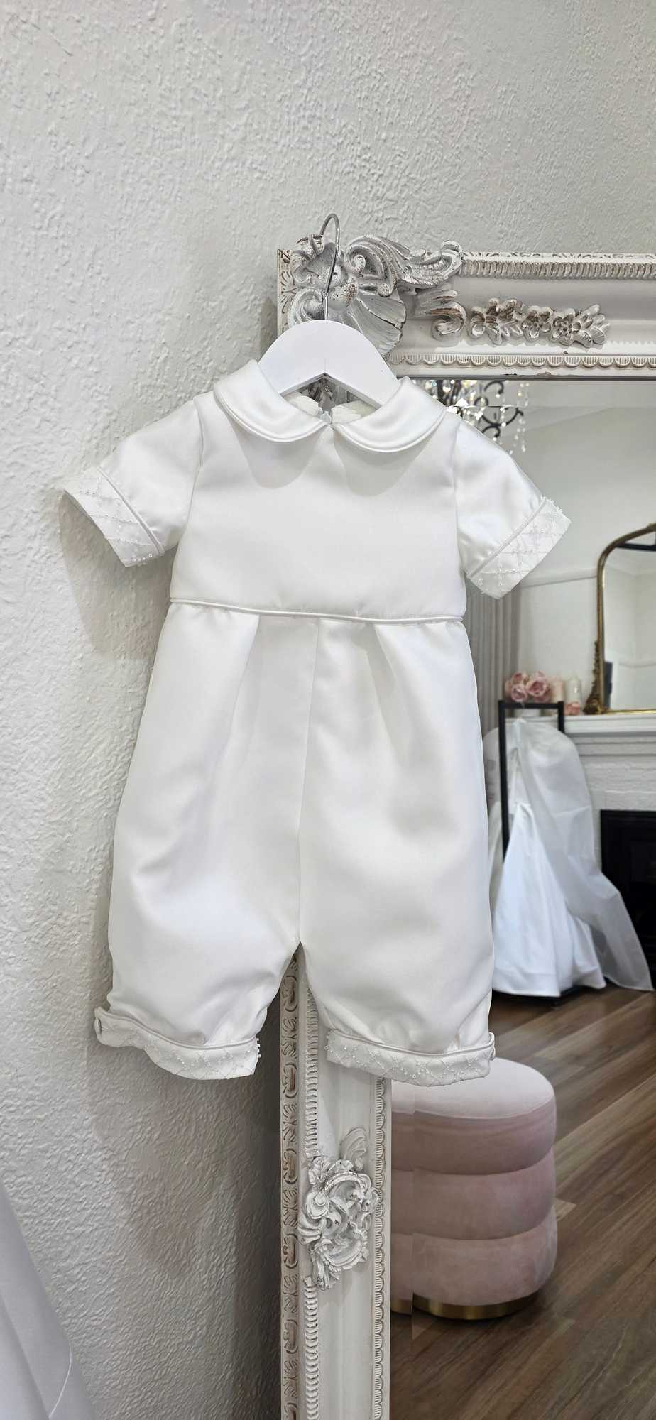 Silk Mikado boys romper