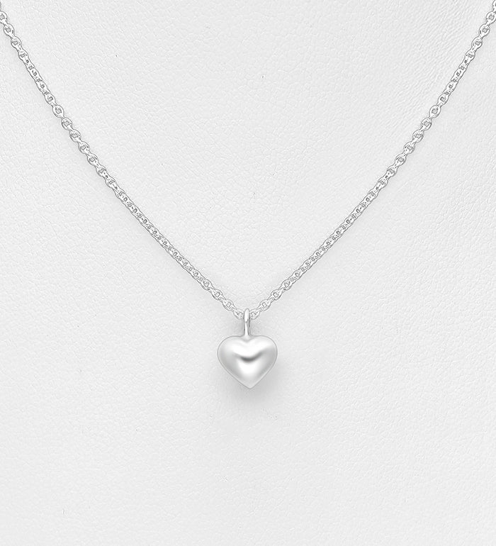 925 Sterling Silver Heart Necklace