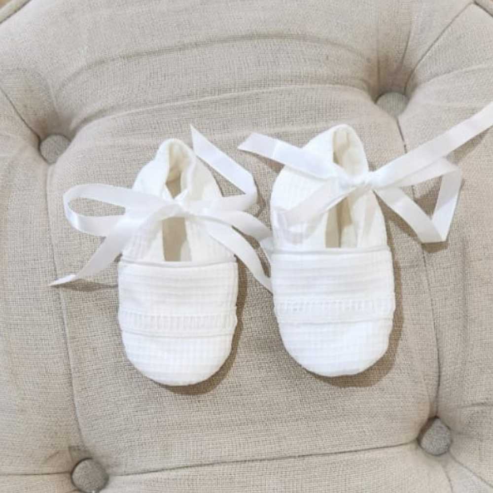 boy christening shoes