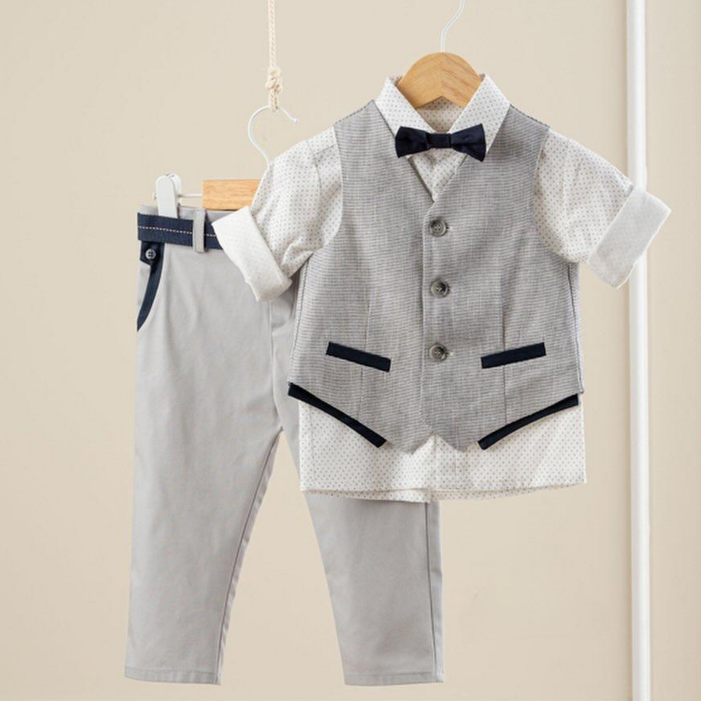 Grey Christening Outfit