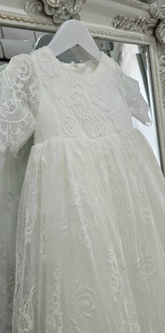 lace bpatism christening dress