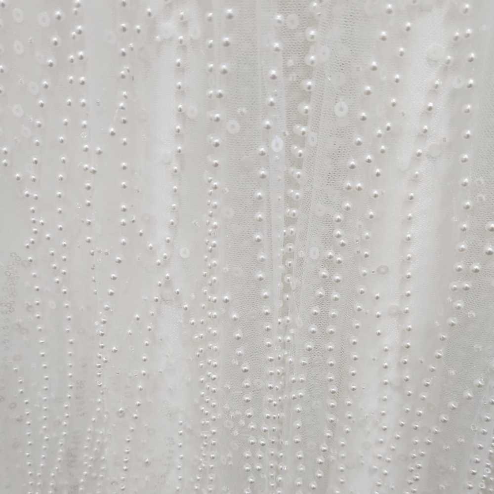 Pearl beaded ivory Christening Dress