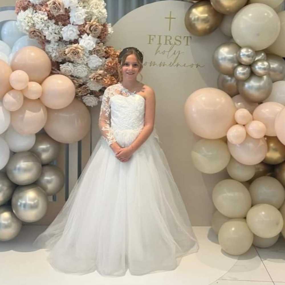Alyssa One Shoulder Communion  Dress