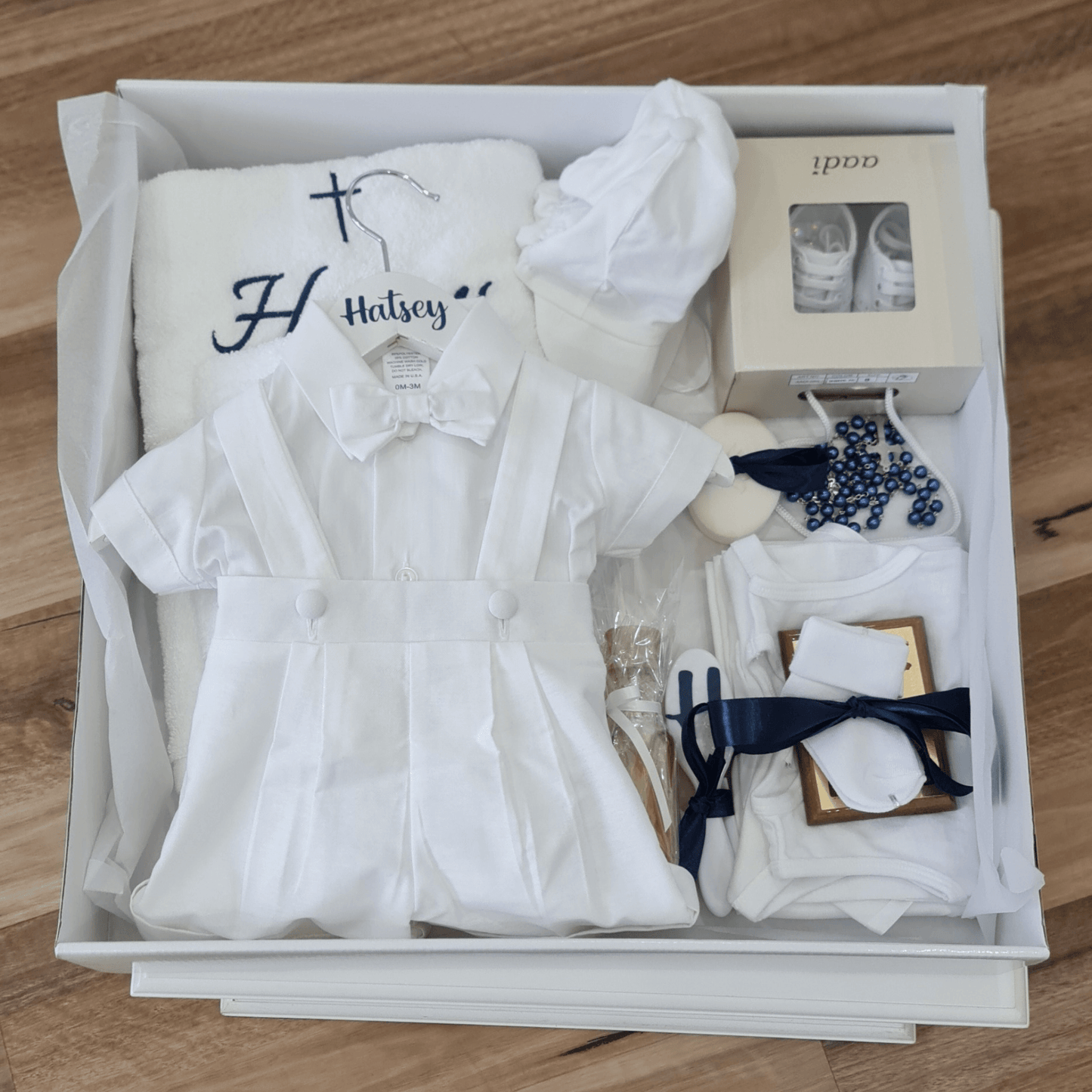 baby boy christening box set