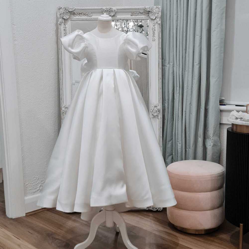 holy communion dress with sleeve