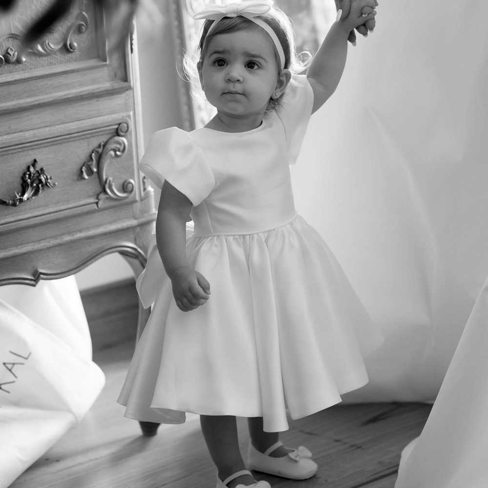 Mikado flower girl dress