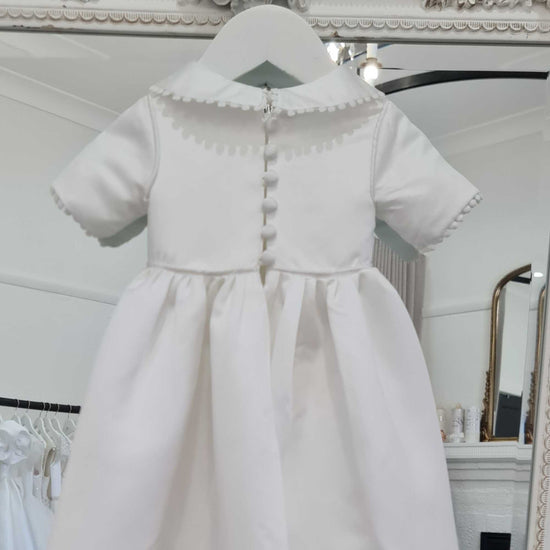 ivory boys baptism dress gown for christening