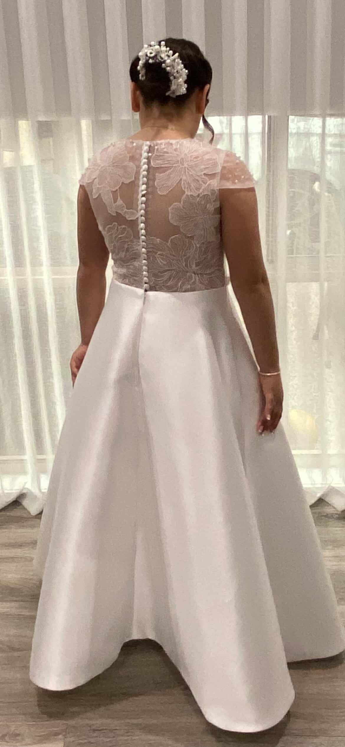 Isabella beaded sweetheart gown