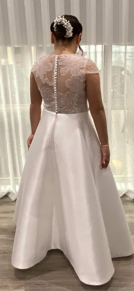 Isabella beaded sweetheart gown