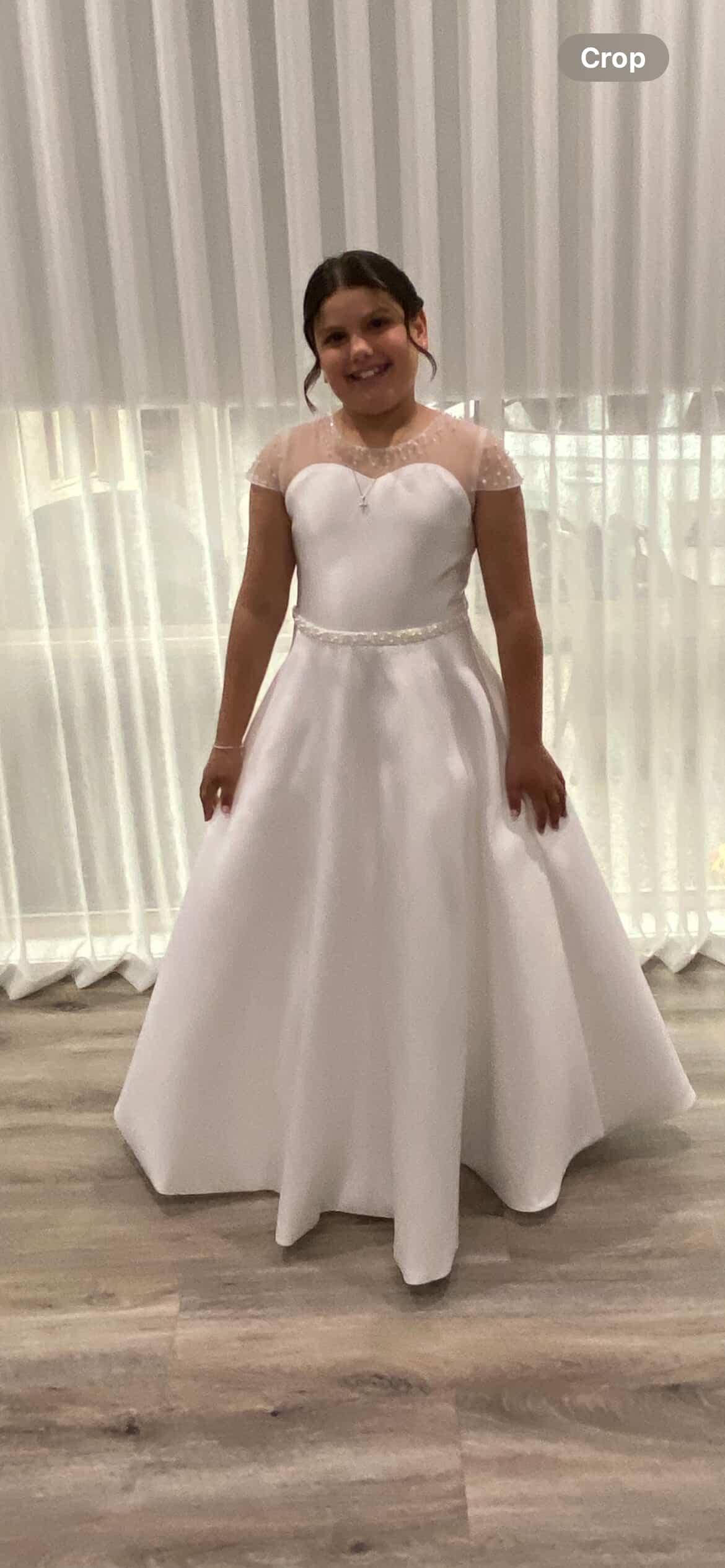 Isabella beaded sweetheart gown