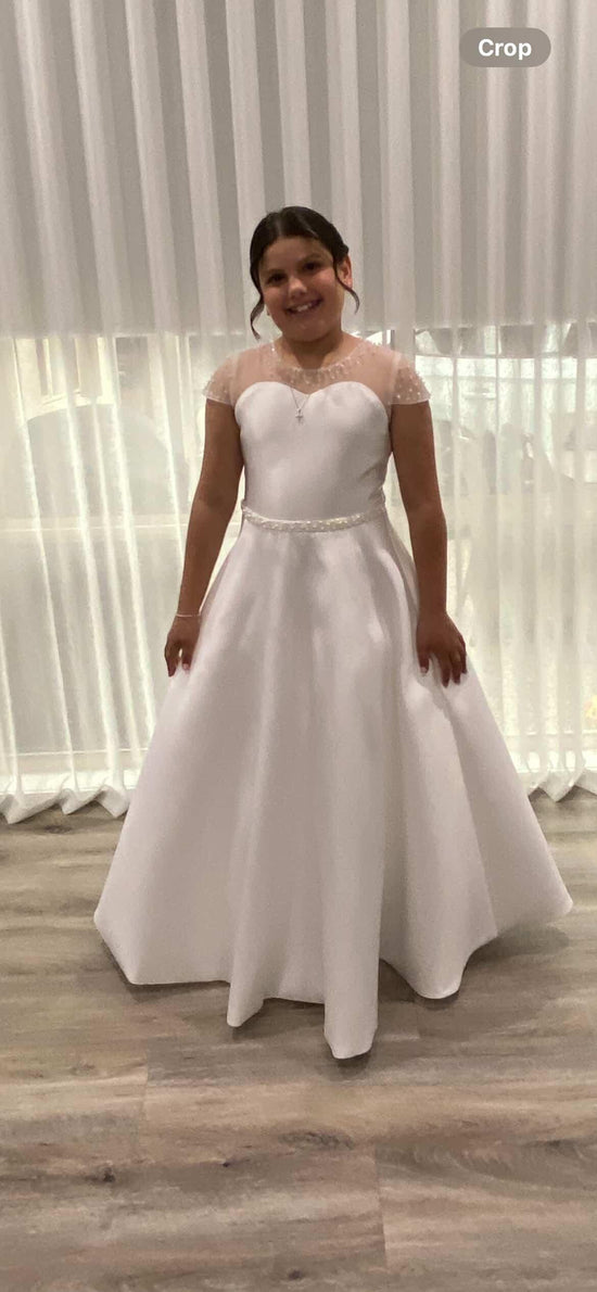 Isabella beaded sweetheart gown