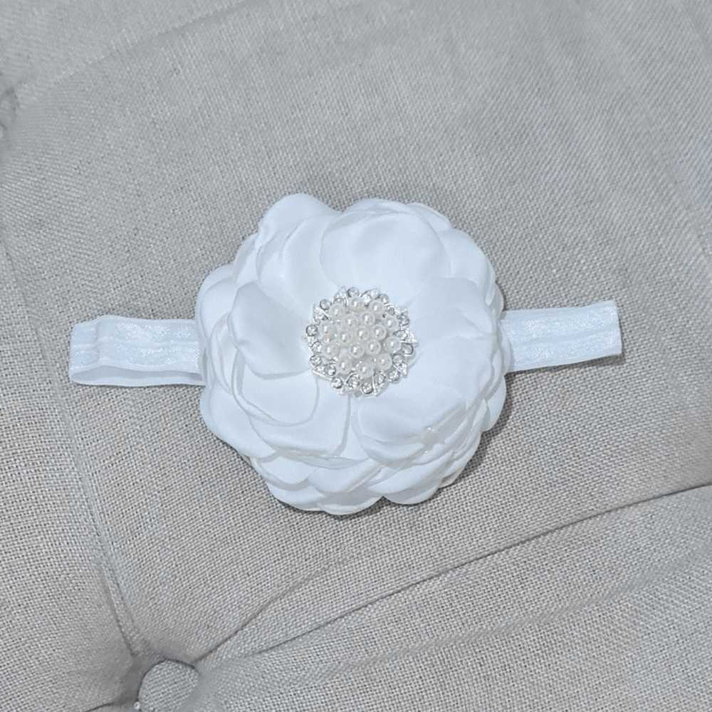 ivory baby flower headband