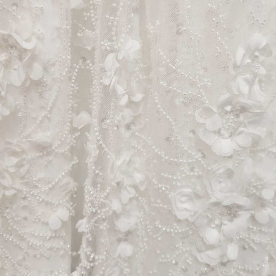 3d lace christning dress