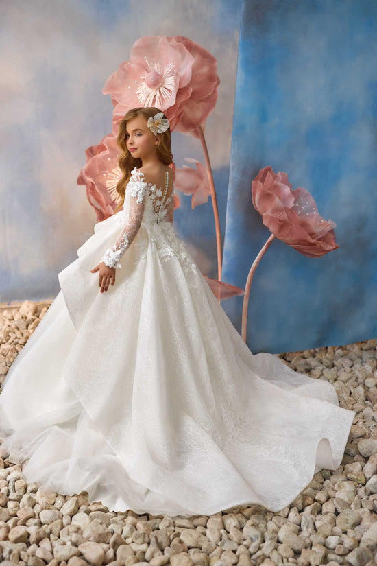 ivory long sleeve communion dress melbourne