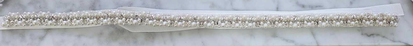pearl and diamonte belt