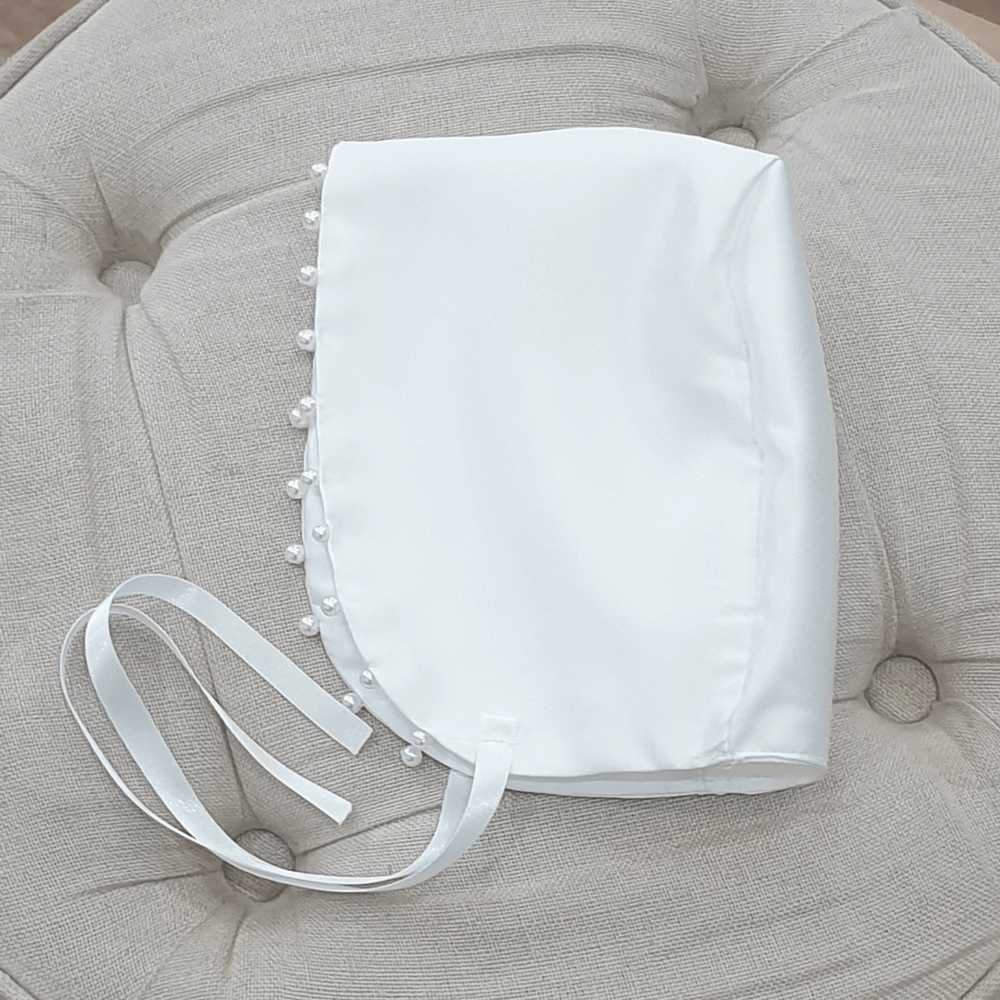 Vintage Rose Lace Christening Bonnet | Handmade in Melbourne