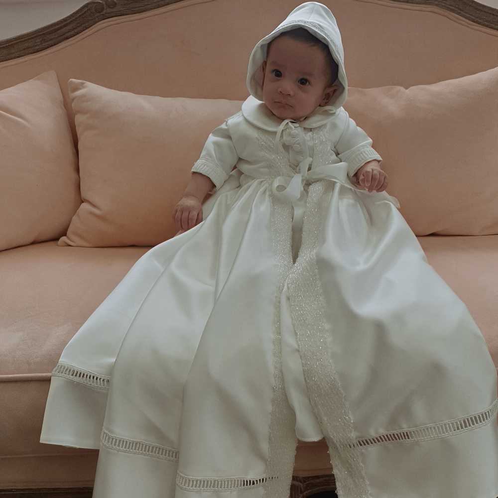 boys ivory christening gown
