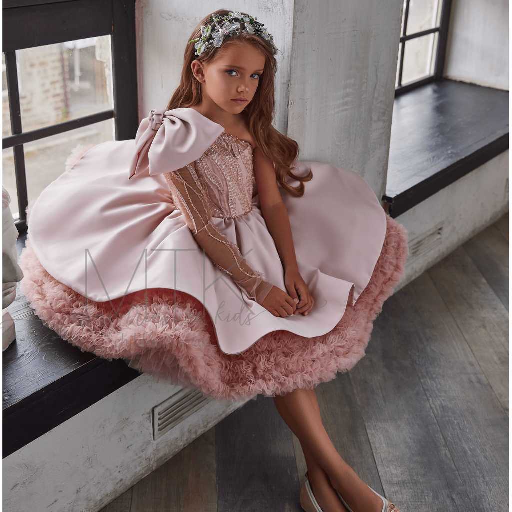 Avery Lux Girls Dress – Handmade European Couture Gown Avery Lux Girls Dress – Handmade European Couture Gown