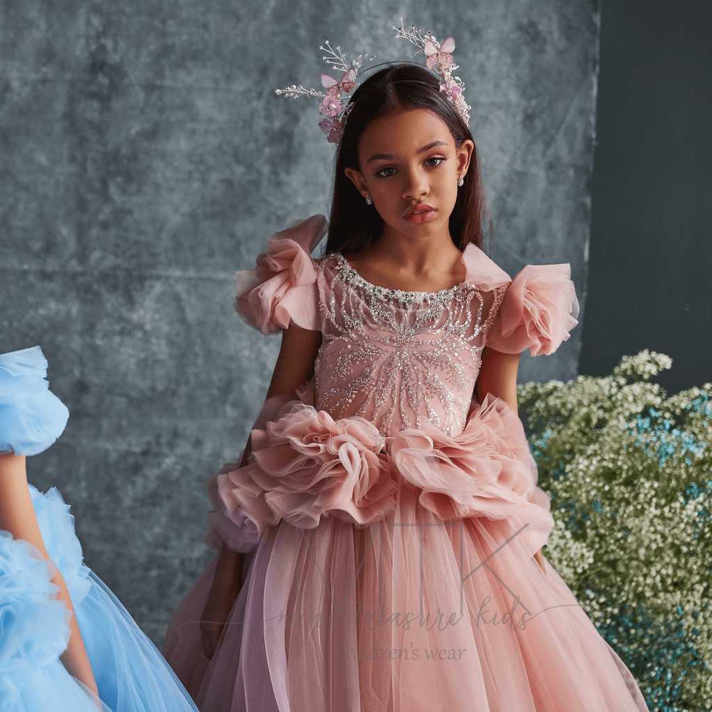 Custom Made Everly - Lux Girls Dress | Handmade Couture | Mini Treasure Kids Custom Made Everly - Lux Girls Dress | Handmade Couture | Mini Treasure Kids