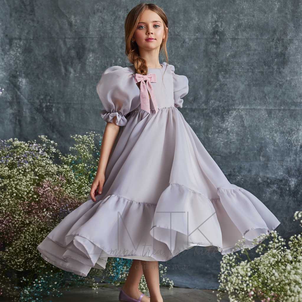 girls party dresses 7-16 Custom Made Ivy Size:38