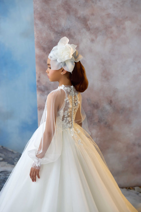 ivory communion girls dresss