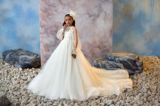 beautidul girls dress flower girl or communion