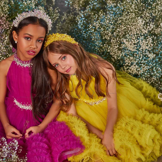 coloured girls dresses