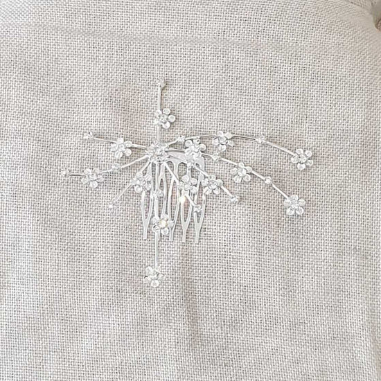 diamonte hair comb