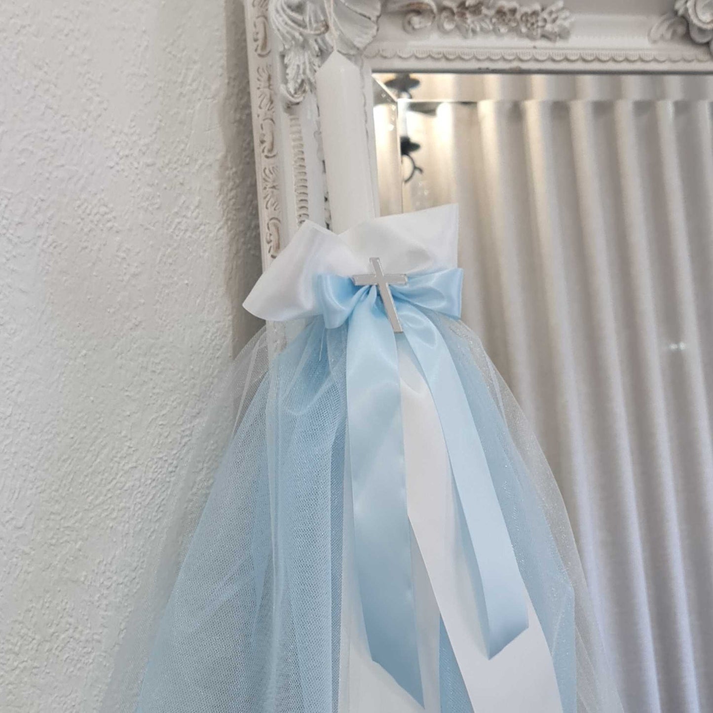 Boys Orthodox christening candles