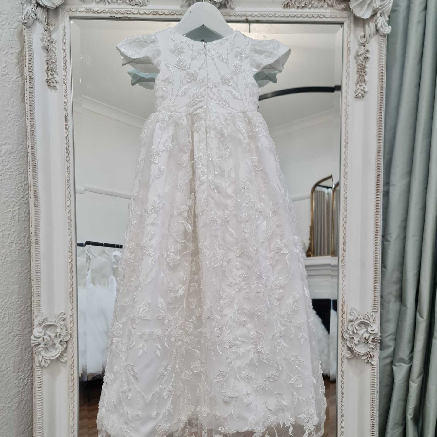 Load image into Gallery viewer, beaded alce christening gown
