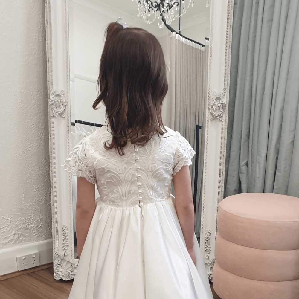 Baby Boy's White Satin Christening Gown Set - 3 Pieces For 0-12 Months | Perfect For Religious Ceremonies