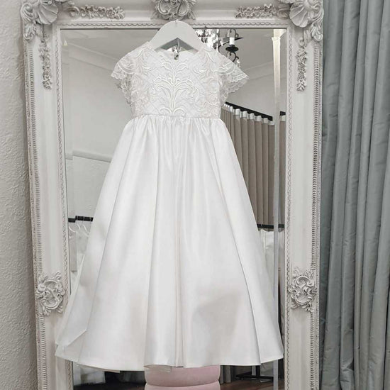 Aria Satin Christening Gown | christening gowns for girls Aria Satin Christening Gown | christening gowns for girls