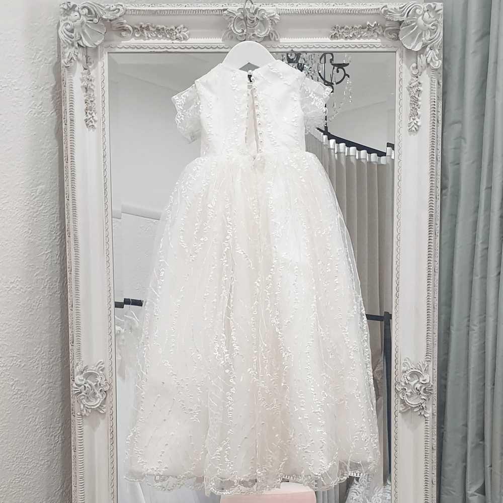 Ivory lace christening gowns in Melbourne