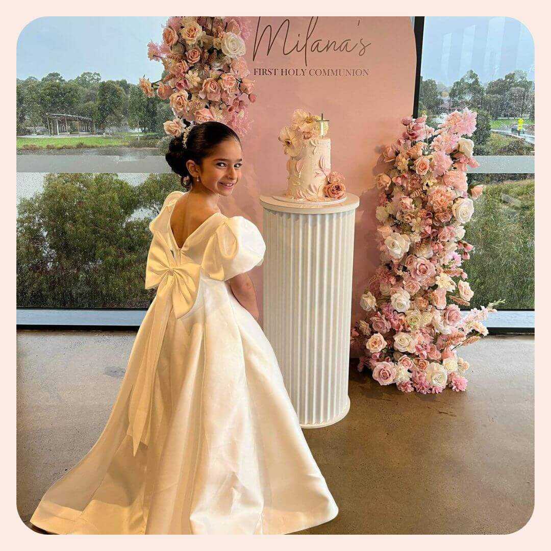 Rebecca First Holy Communion Dress Mini Treasure Kids