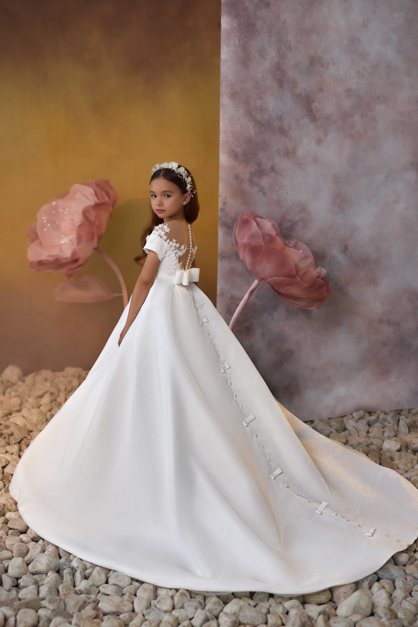 ivory alce communion dress