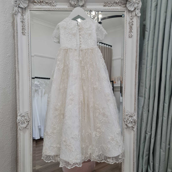 Ivory JulietteLace baprism Gown
