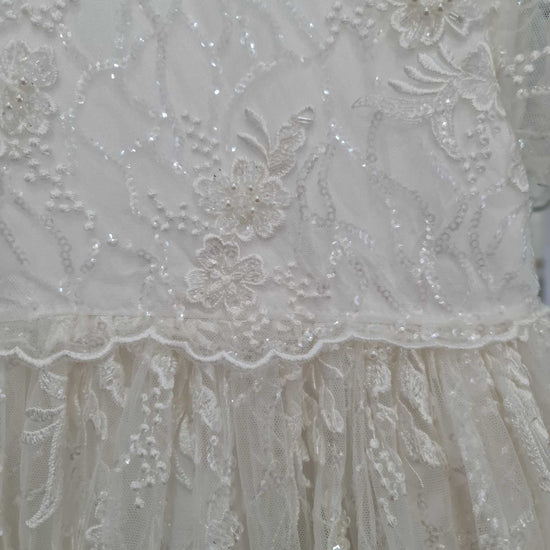 JulietteLace Christening Gown fabric