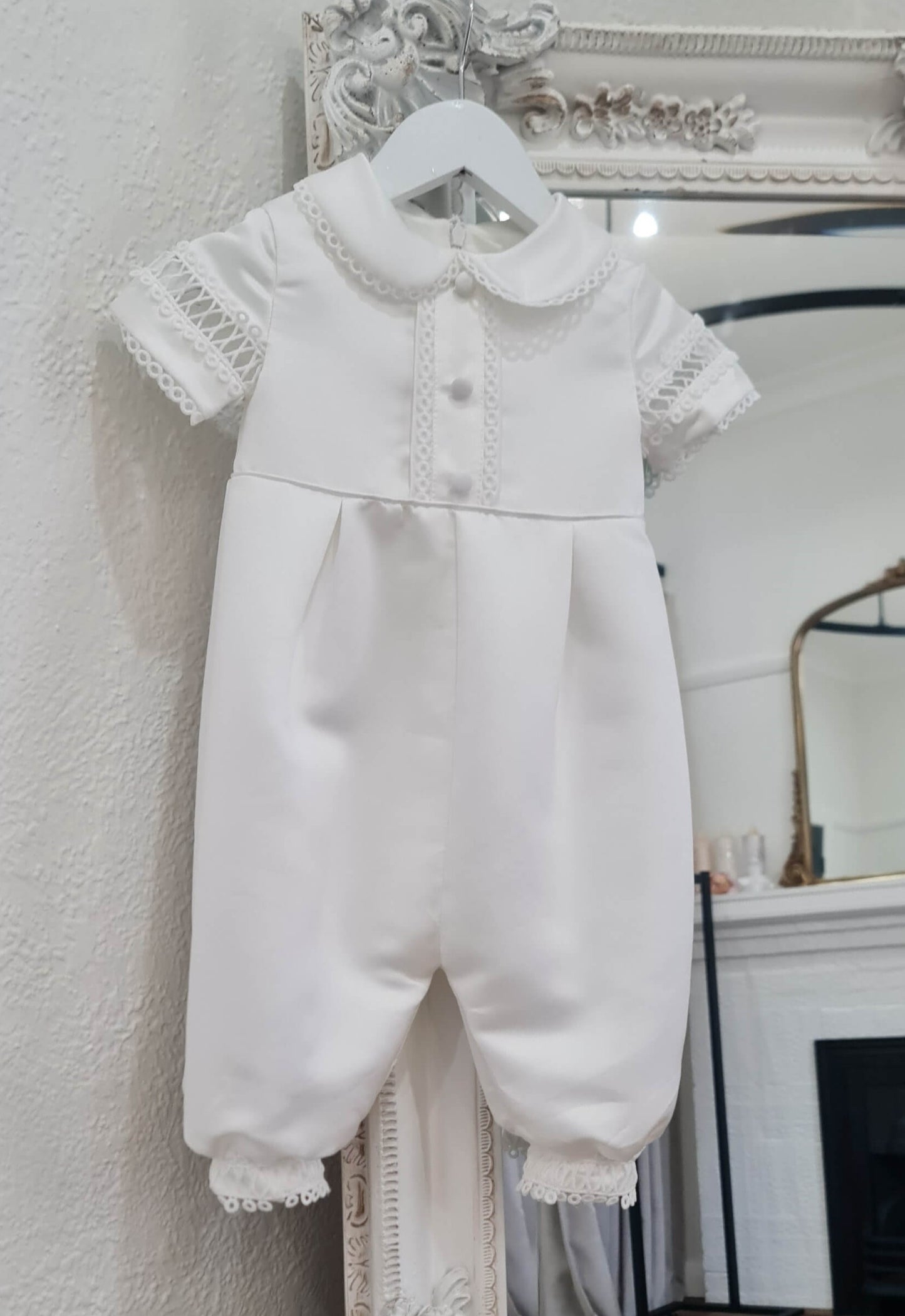 traditional ivory baby boy baptism outfit 