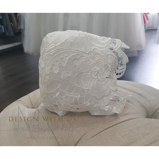 Handmade lace baby bonnet Melbourne